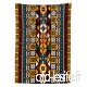 Nappe extérieure motif Yeuss Kente bordures verticales inspirées par la conception géométrique des cultures africaines primitives nappe lavable décorative pour table de pique-nique multicolore 52'x70' - B07F2N4BBK